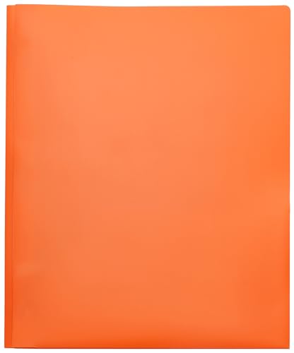 Eco-Friendly Basics Heavy Duty Plastic Folders with 2 Pockets Set