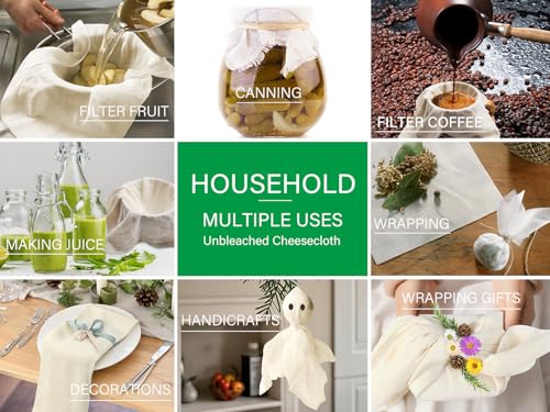 Minimalist Organic Cheese Cloths, GOTS Certified, Grade 100, Essentials