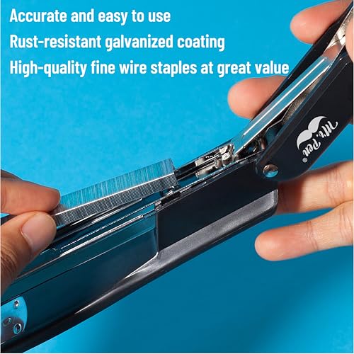 high-quality Mr. Pen- Staples for Staple Gun, 20 Sheets Capacity, 1/4 for Daily Use