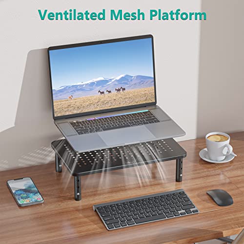 Eco-Friendly WALI Computer Monitor Stand for Desk, Adjustable Laptop Riser, Desk Collection