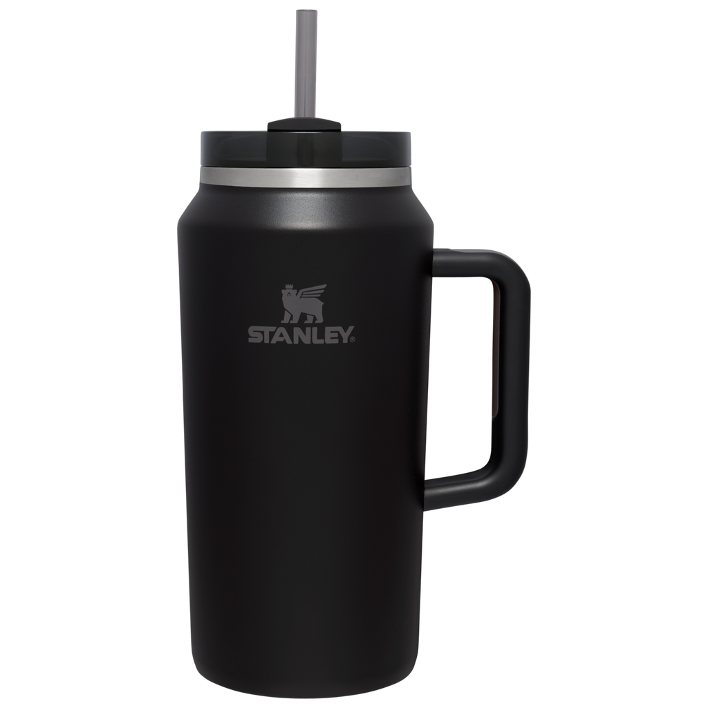 Splash-Resistant FlowState The Quencher H2.0 Flowstate Tumbler D033Q - 40oz Large Capacity Car-Cup Friendly Quencher - Black