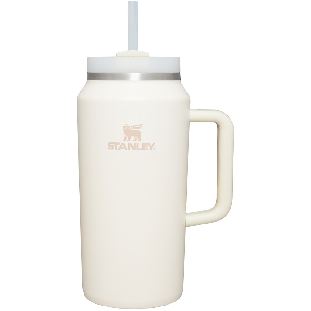 Double-Wall Vacuum The Quencher H2.0 Flowstate Tumbler D365U - 40oz Large Capacity Car-Cup Friendly Quencher - Cream