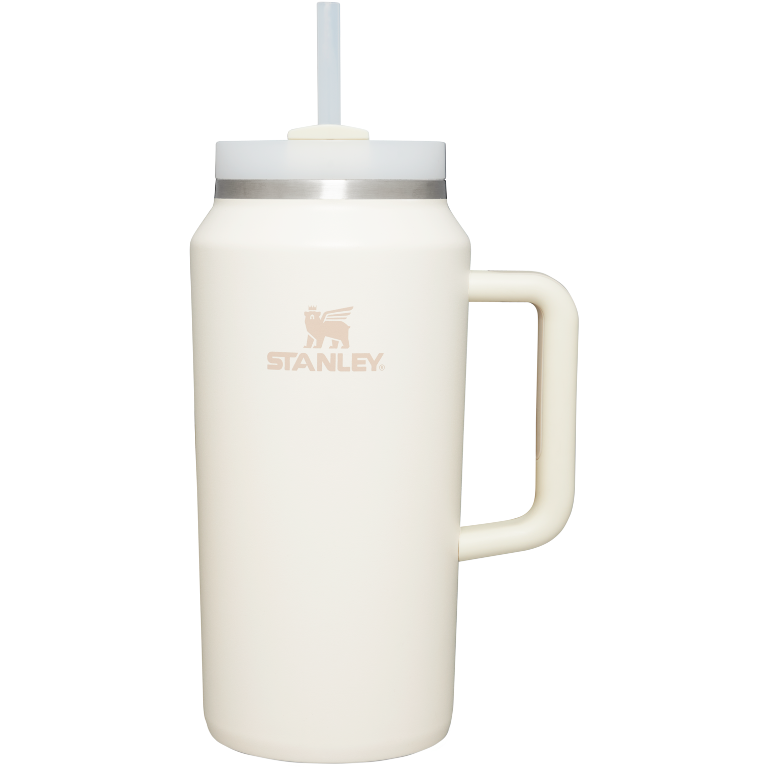 Splash-Resistant FlowState The Quencher H2.0 Flowstate Tumbler D033Q - 40oz Large Capacity Car-Cup Friendly Quencher - Cream