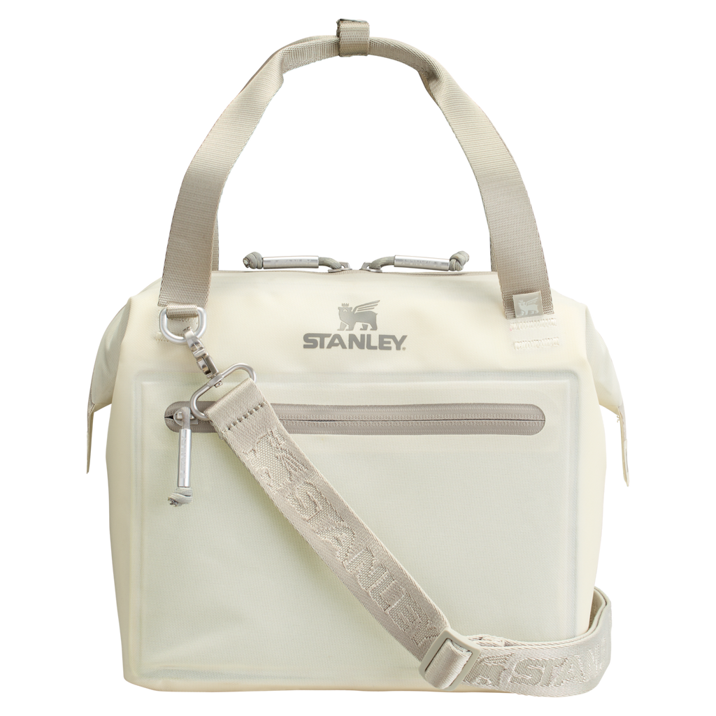 Leak-Proof Insulated The All Day Julienne Mini Cooler D052R - Compact All-Weather Soft-Sided Cooler Backpack - Cream