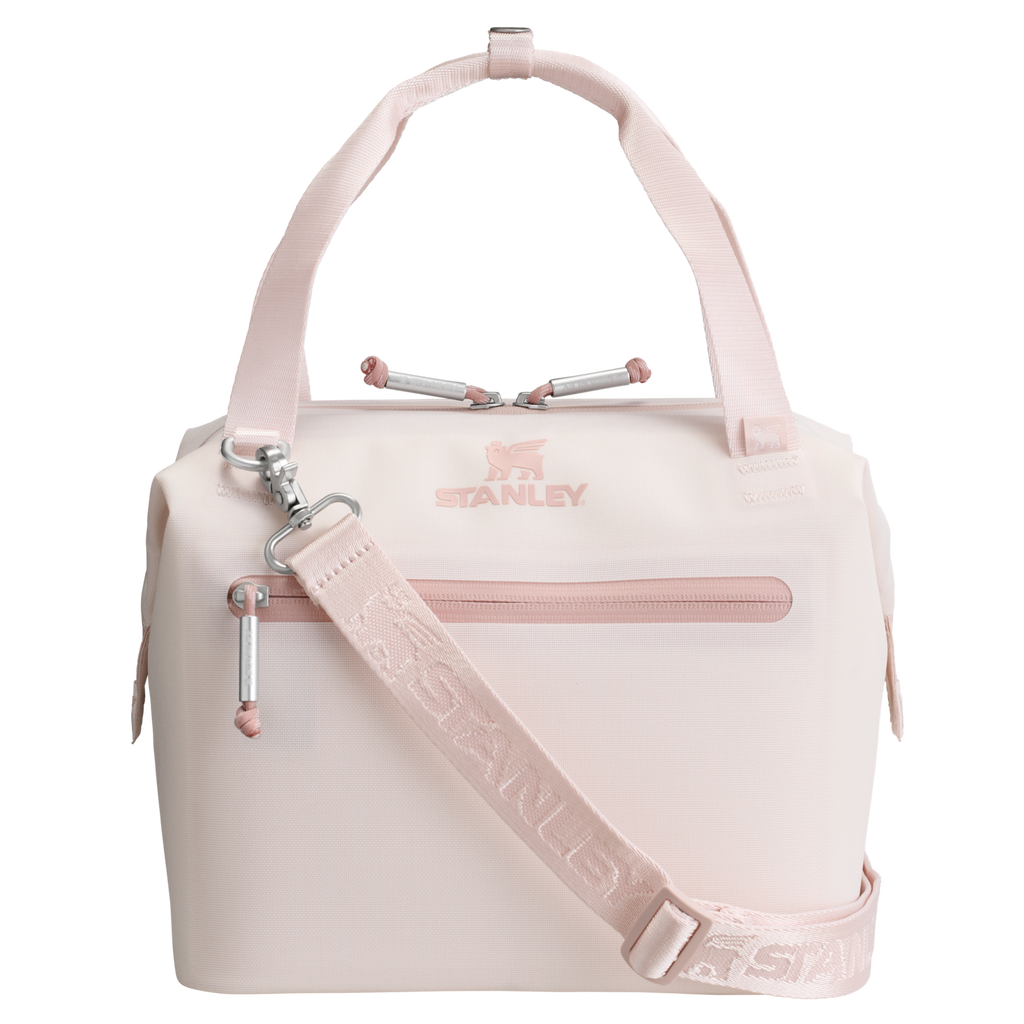 Leak-Proof Insulated The All Day Julienne Mini Cooler D052R - Compact All-Weather Soft-Sided Cooler Backpack - Rose Quartz