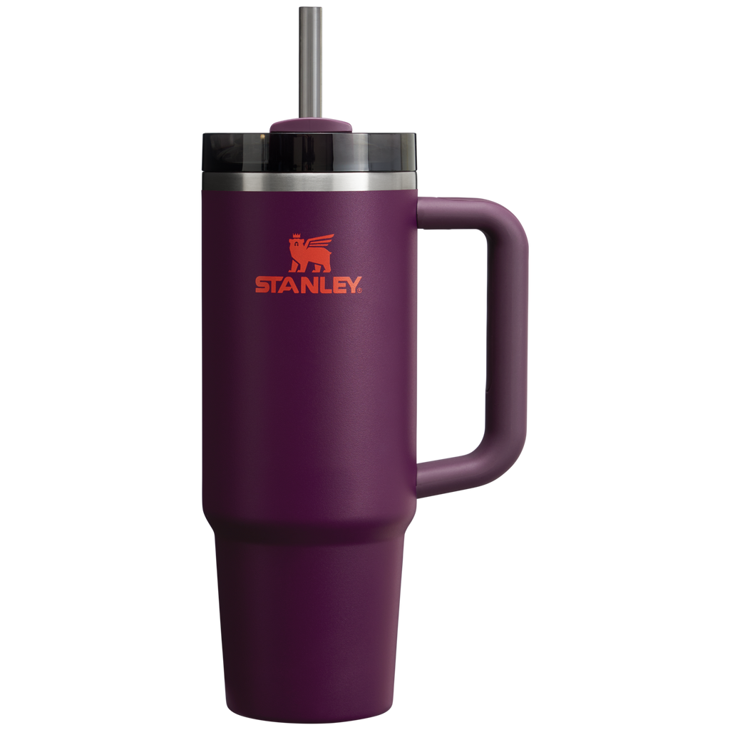 Double-Wall Vacuum The Quencher H2.0 Flowstate Tumbler | Stanley Create D331C - FlowState 3-Position Lid Insulated Travel Mug - Plum