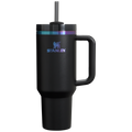Car-Cup Friendly The Black Chroma Quencher H2.0 Flowstate Tumbler D252B - Double-Wall Vacuum Insulated Travel Tumbler with Straw - Default Title