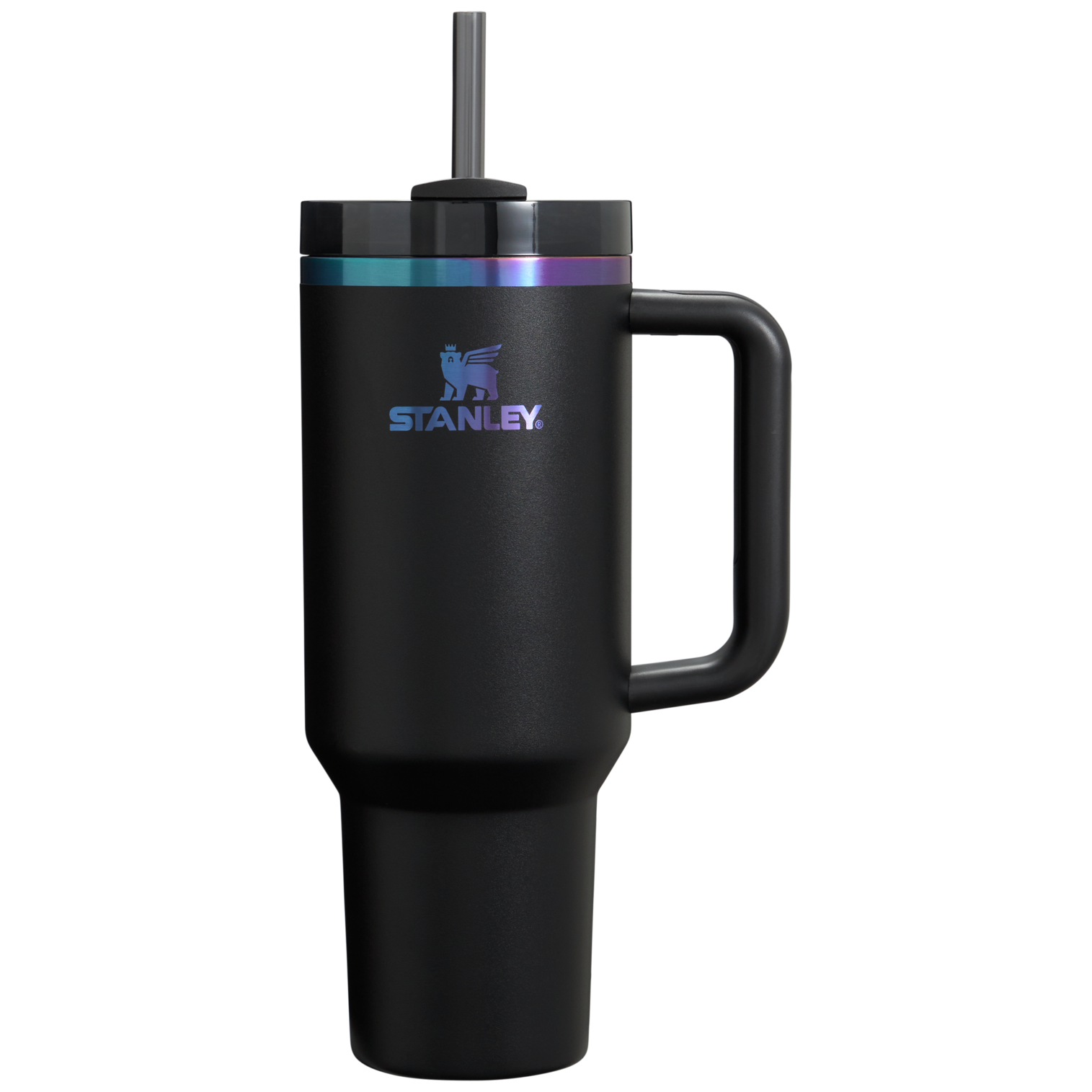 Car-Cup Friendly The Black Chroma Quencher H2.0 Flowstate Tumbler D252B - Double-Wall Vacuum Insulated Travel Tumbler with Straw - Default Title