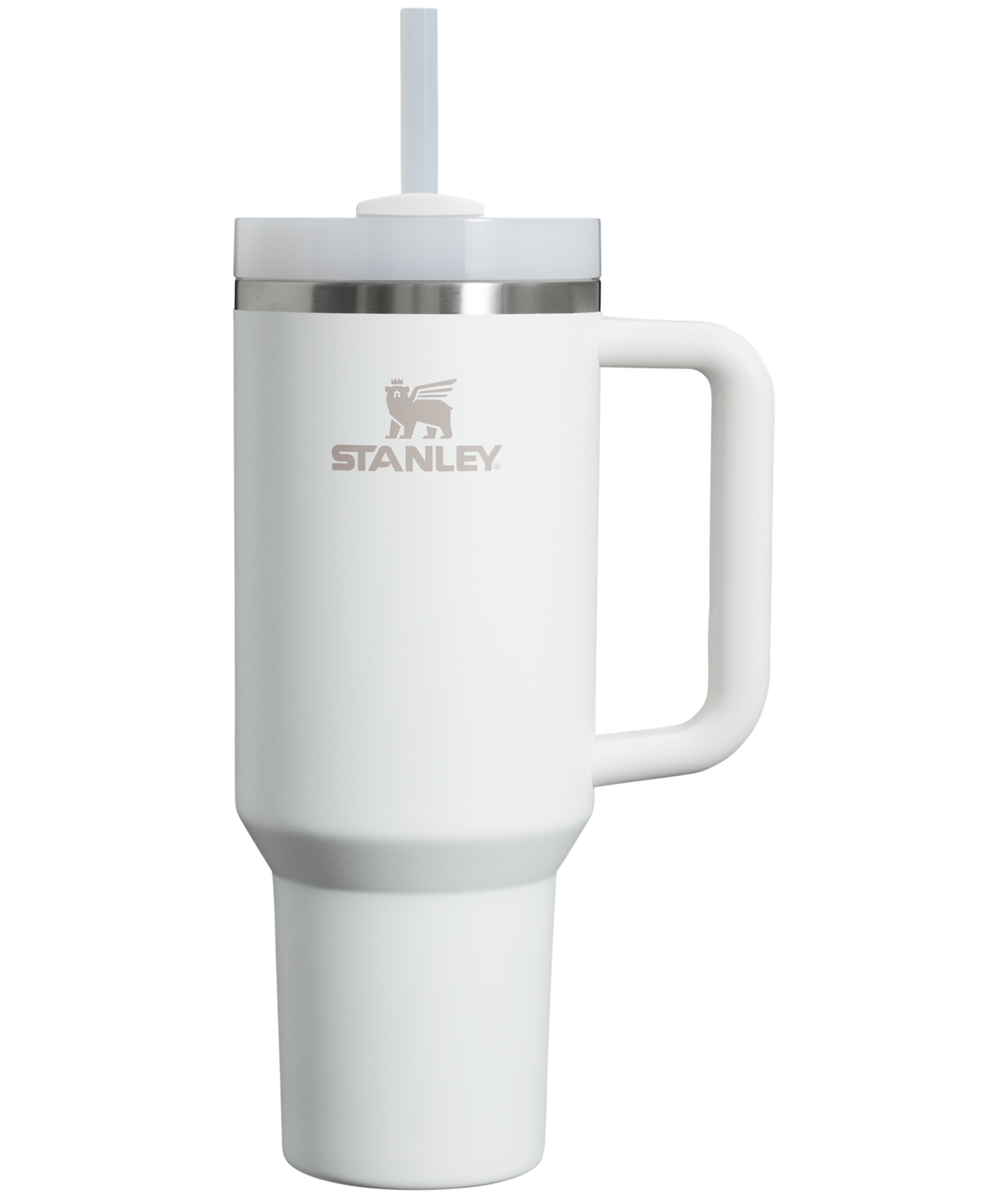 Double-Wall Vacuum The Quencher H2.0 Flowstate Tumbler  | Stanley Create D332L - 40oz Large Capacity Car-Cup Friendly Quencher - Frost