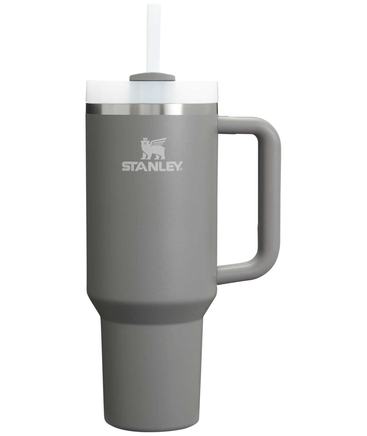 Double-Wall Vacuum The Quencher H2.0 Flowstate Tumbler  | Stanley Create D332L - 40oz Large Capacity Car-Cup Friendly Quencher - Stone