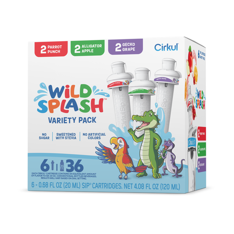 Vitamin-Infused Wild Splash 6-Pack Variety Pack 2TB7 - Zero-Calorie Multi-Flavor Sip Pods for Water Bottle - Default Title