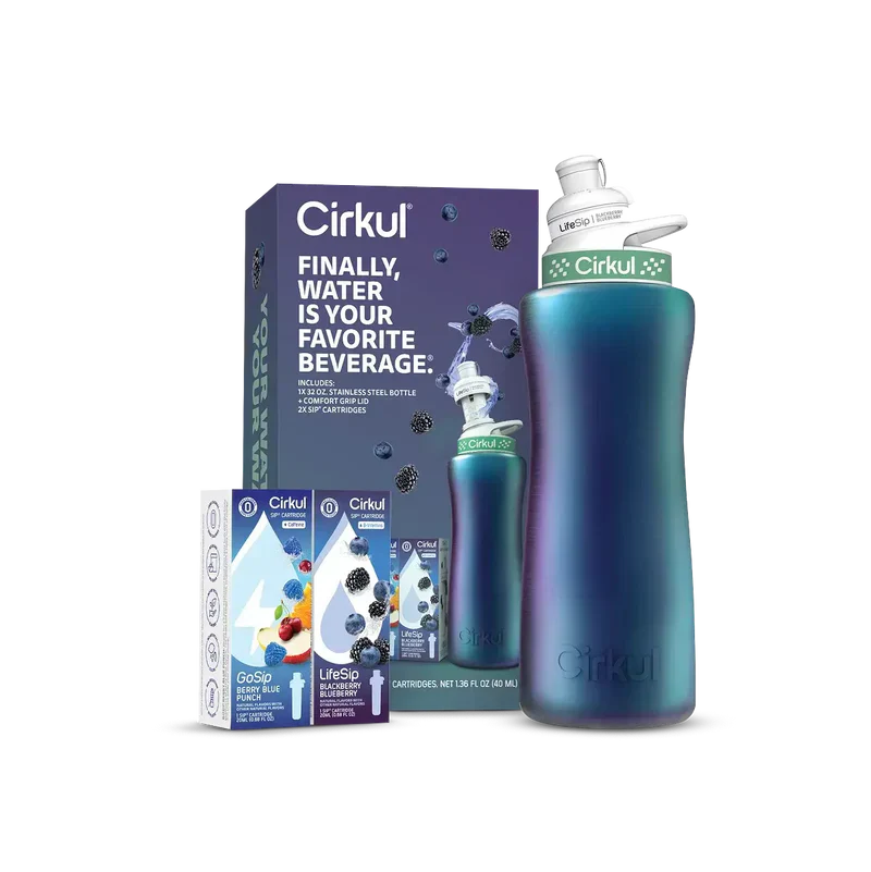 Fun Food Fidget 32oz. Chameleon Stainless Steel Bottle Starter Kit 95KR - Deliciously Soft Cupcake Sensory Glob - Default Title