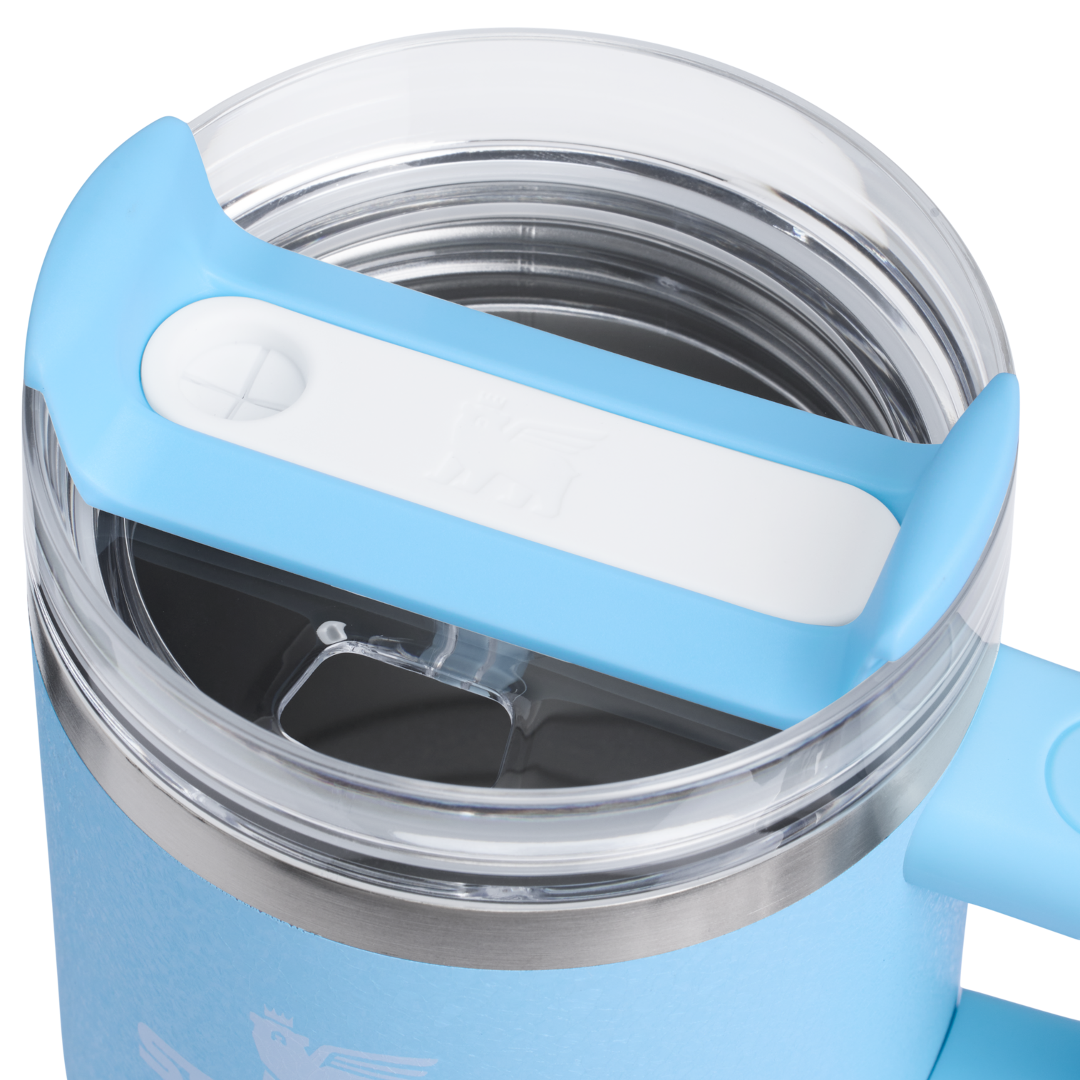 Car-Cup Friendly The Quencher H2.O Flowstate Tumbler D069R - Double-Wall Vacuum Insulated Travel Tumbler with Straw Detail