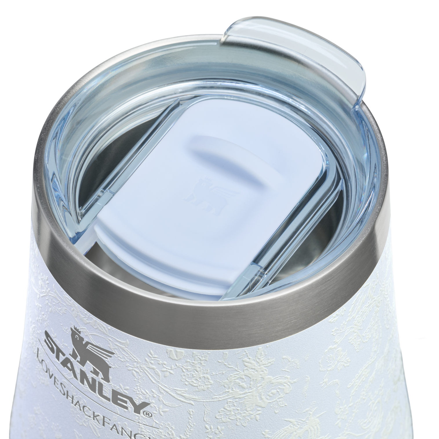 Vacuum Insulated Wine Stanley 1913 x LoveShackFancy Holiday Reserve Wine Tumbler D367F - Elegant Stemless Vacuum Insulated Wine Tumbler Detail