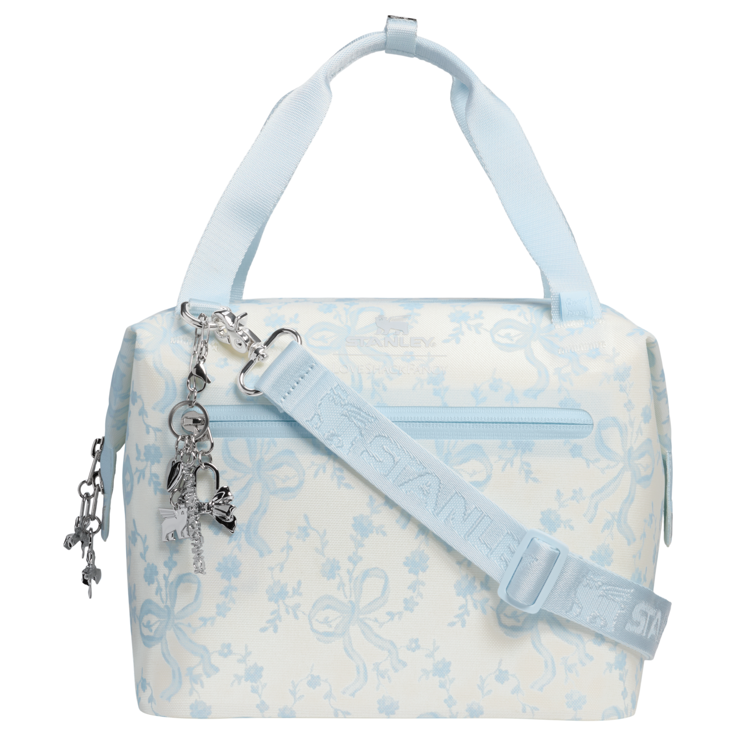 Heavy-Duty Tote Stanley 1913 x LoveShackFancy Holiday All Day Julienne Mini Cooler D194V - Heavy-Duty Ice-Retention Food & Beverage Carrier Detail