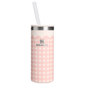 Premium All-Weather The Everyday Slim Can Cooler Cup D350R - Compact All-Weather Soft-Sided Cooler Backpack - Rose Quartz Rattan