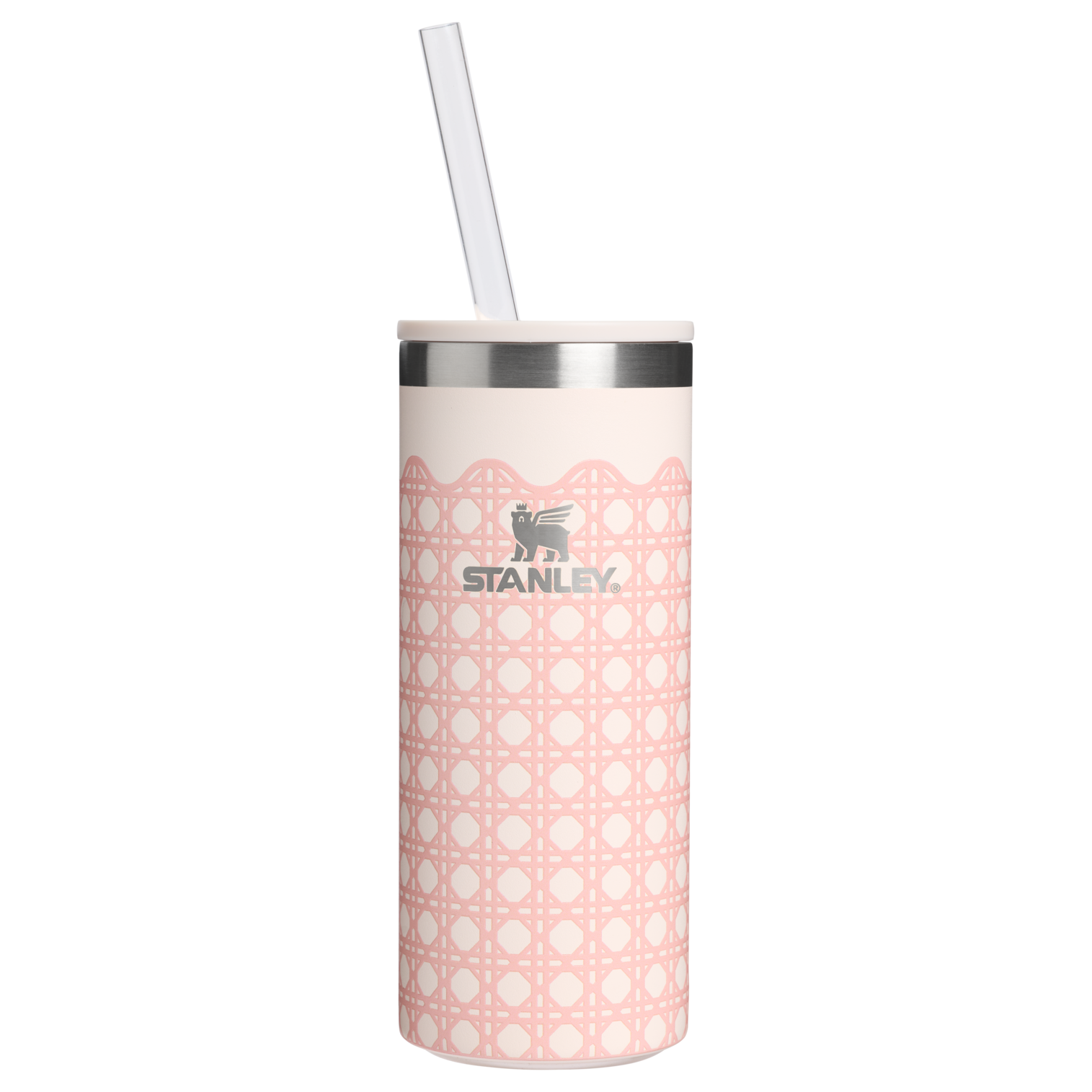 Premium All-Weather The Everyday Slim Can Cooler Cup D350R - Compact All-Weather Soft-Sided Cooler Backpack - Rose Quartz Rattan