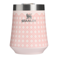 Shatterproof Luxury The Reserve Wine Tumbler D352C - Shatterproof Flavor-Preserving Cocktail Tumbler with Lid - Rose Quartz Rattan