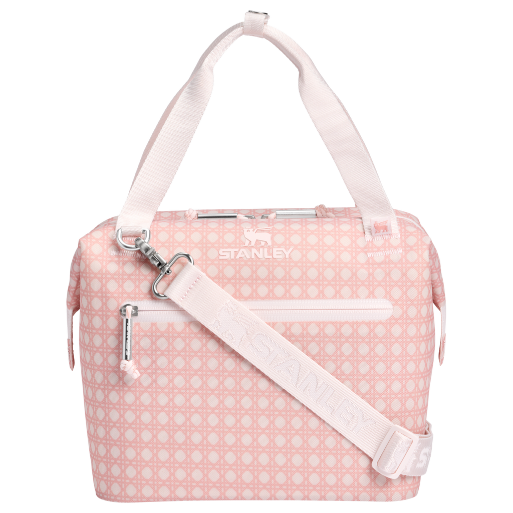 Leak-Proof Insulated The All Day Julienne Mini Cooler D349V - Compact All-Weather Soft-Sided Cooler Backpack - Rose Quartz Rattan