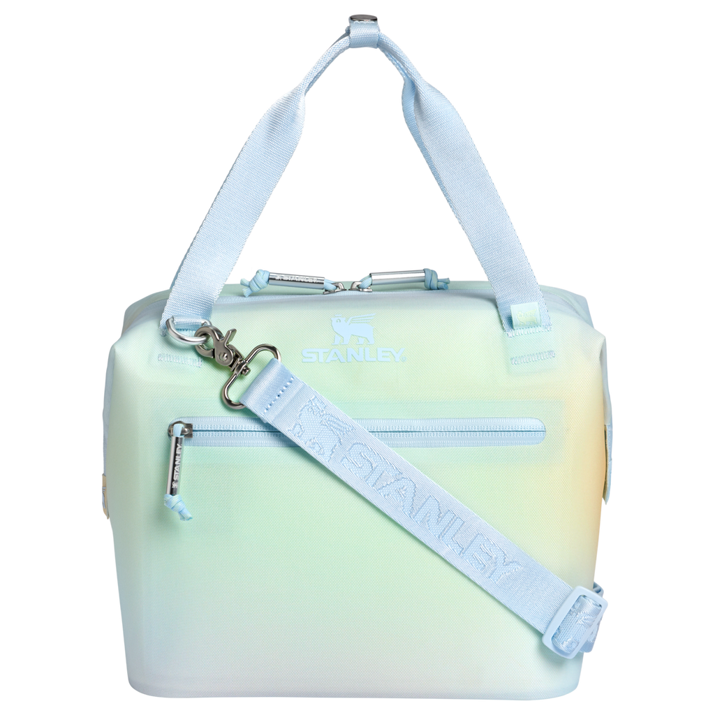 Leak-Proof Insulated The All Day Julienne Mini Cooler D052R - Compact All-Weather Soft-Sided Cooler Backpack - Sunrise Spiral