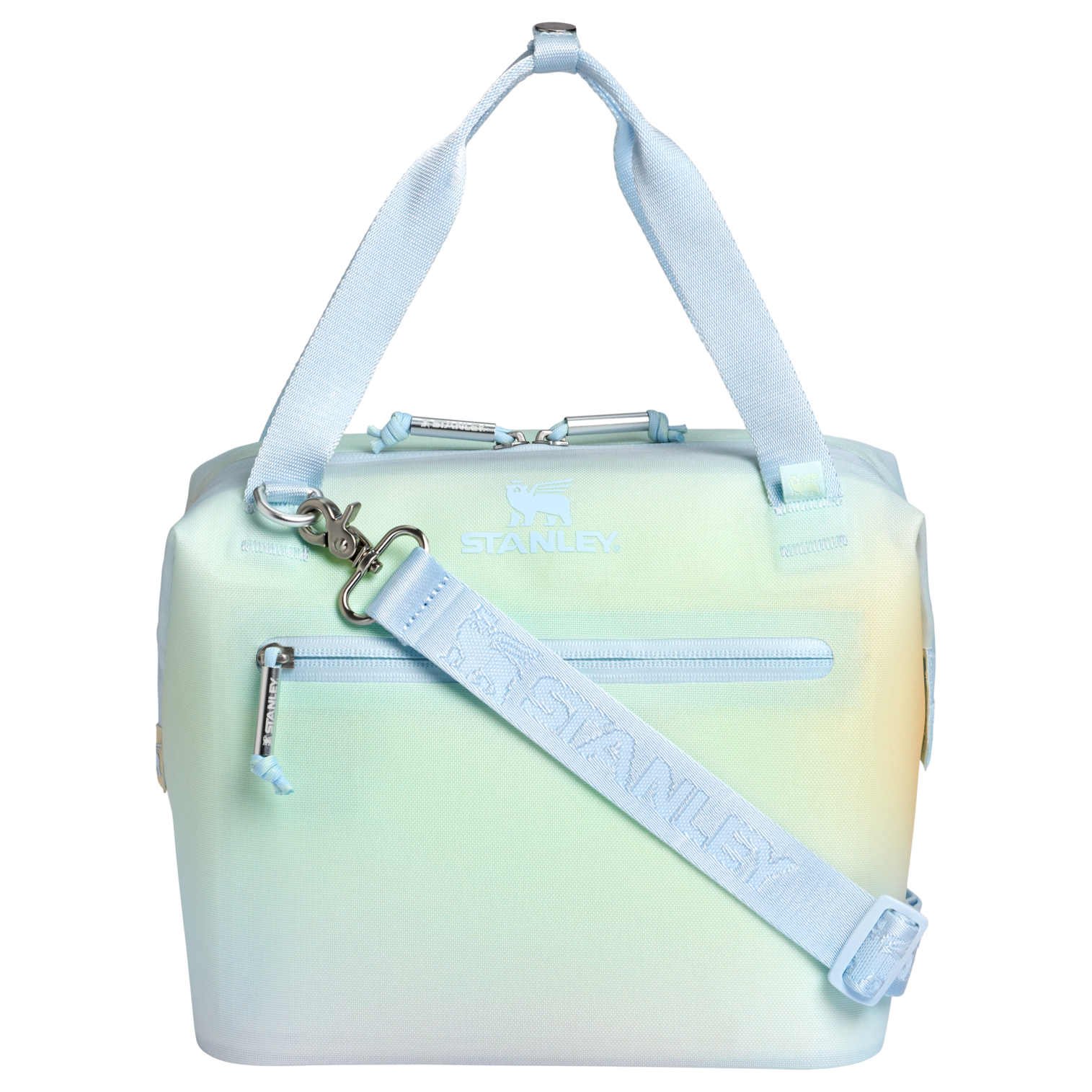 Leak-Proof Insulated The All Day Julienne Mini Cooler D052R - Compact All-Weather Soft-Sided Cooler Backpack - Sunrise Spiral