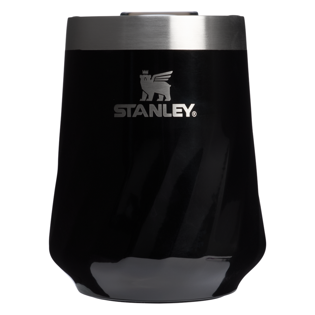 Shatterproof Luxury The Textured Reserve Wine Tumbler D141Z - Reserve Collection Stainless Steel Whiskey Cup - Black Gloss