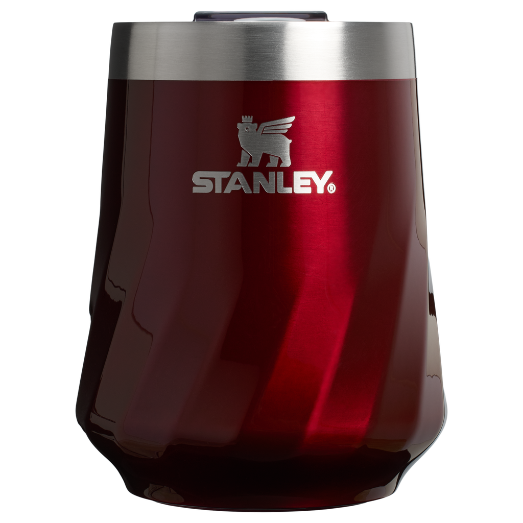 Shatterproof Luxury The Textured Reserve Wine Tumbler D141Z - Reserve Collection Stainless Steel Whiskey Cup - Garnet Shine