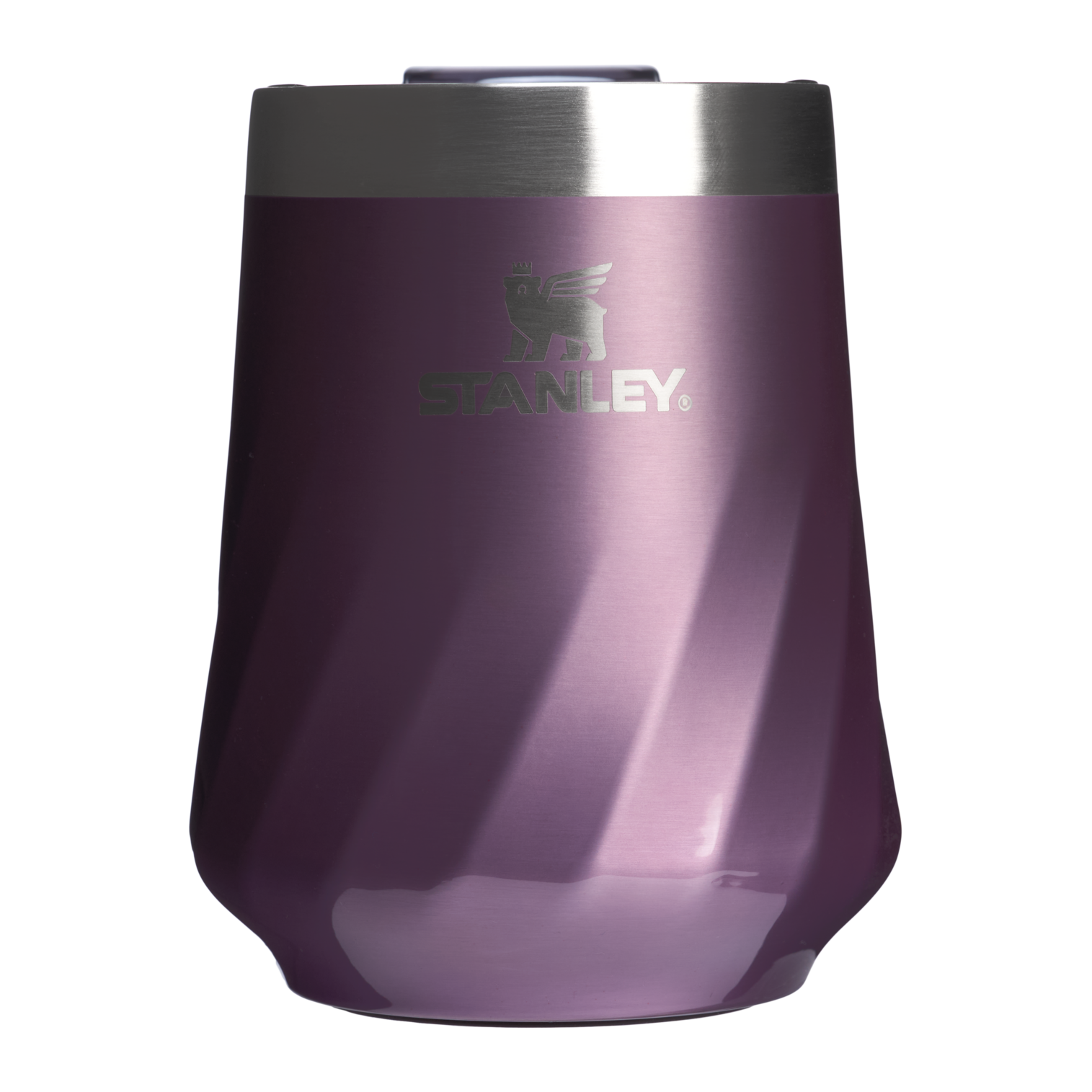 Shatterproof Luxury The Textured Reserve Wine Tumbler D141Z - Reserve Collection Stainless Steel Whiskey Cup - Wisteria Shine