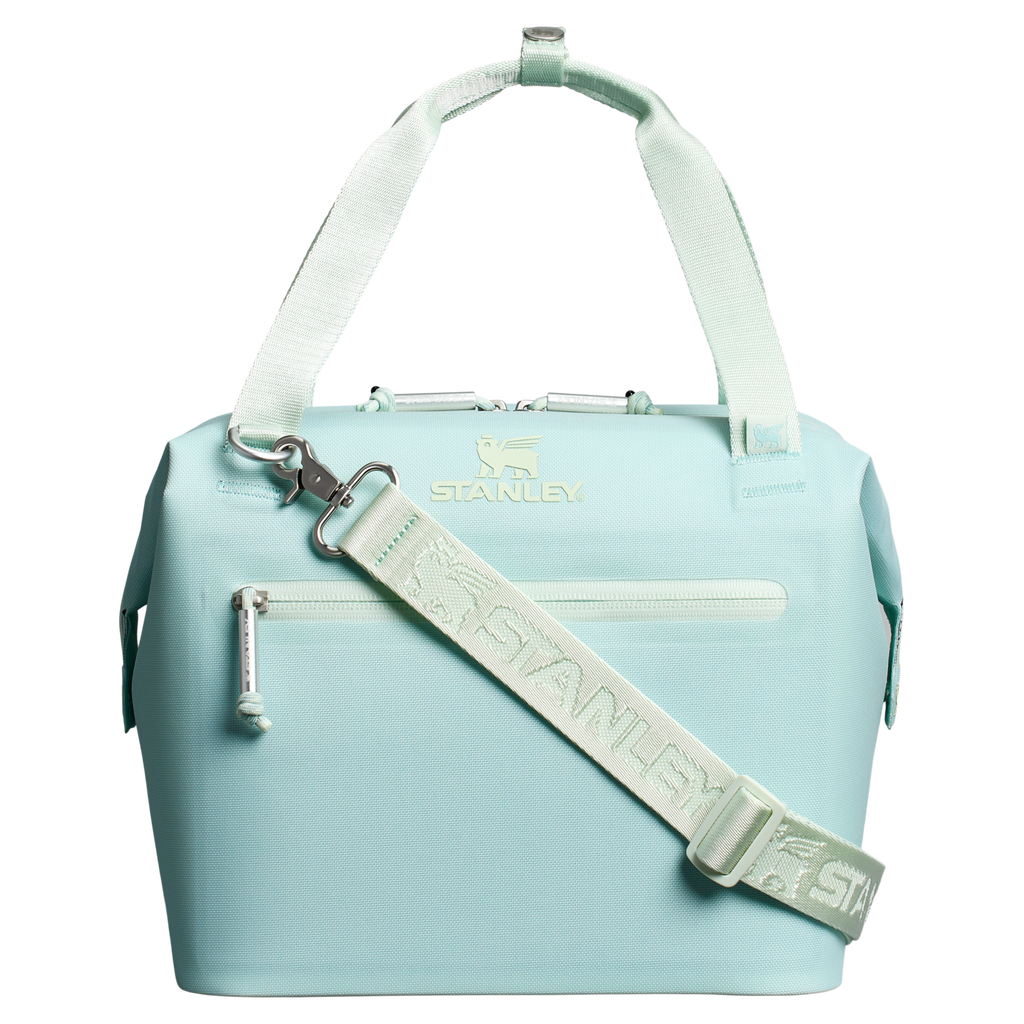 Leak-Proof Insulated The All Day Julienne Mini Cooler D052R - Compact All-Weather Soft-Sided Cooler Backpack - Seafoam