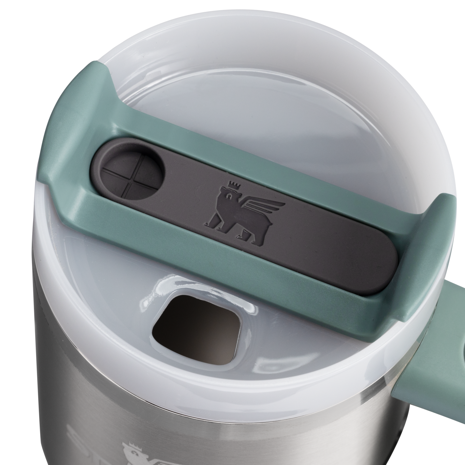 Car-Cup Friendly The Quencher H2.O Flowstate Tumbler D069R - Double-Wall Vacuum Insulated Travel Tumbler with Straw Detail
