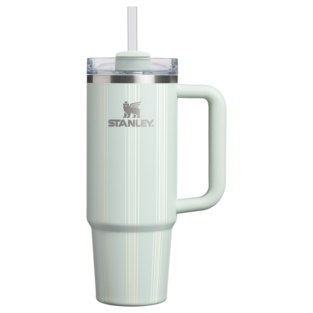 Car-Cup Friendly The Quencher H2.0 Flowstate Tumbler D343V - 40oz Large Capacity Car-Cup Friendly Quencher - Mist Picnic Stripe
