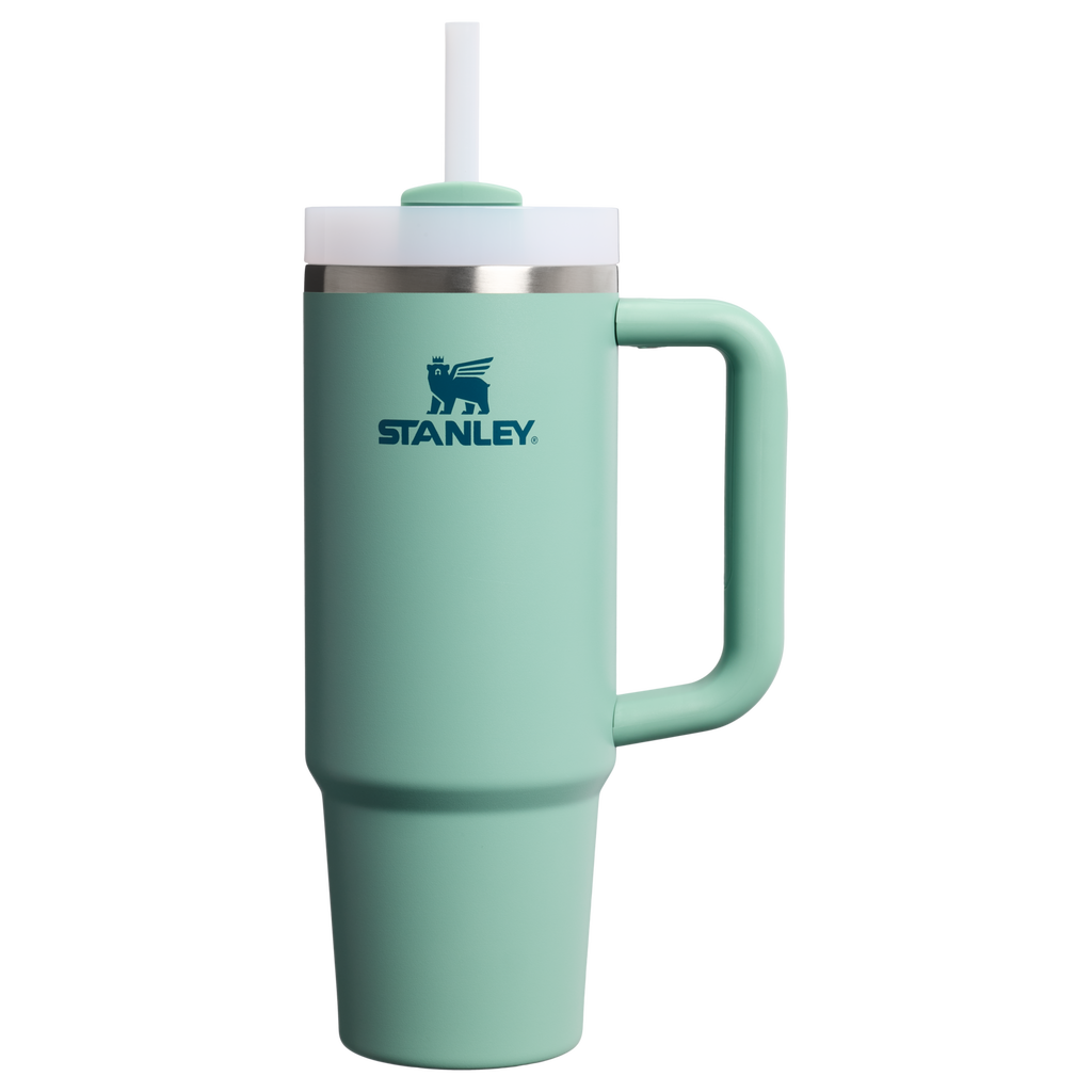 Double-Wall Vacuum The Quencher H2.0 Flowstate Tumbler | Stanley Create D331C - FlowState 3-Position Lid Insulated Travel Mug - Spring Green