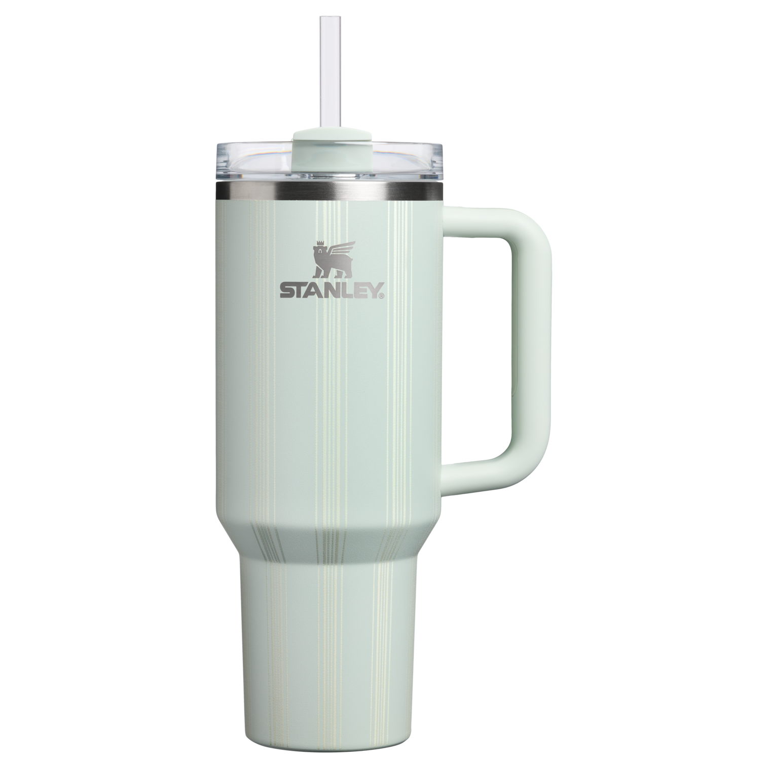 Splash-Resistant FlowState The Quencher H2.0 Flowstate Tumbler D342C - Premium Stainless Steel Straw Cup for All-Day Hydration - Mist Picnic Stripe