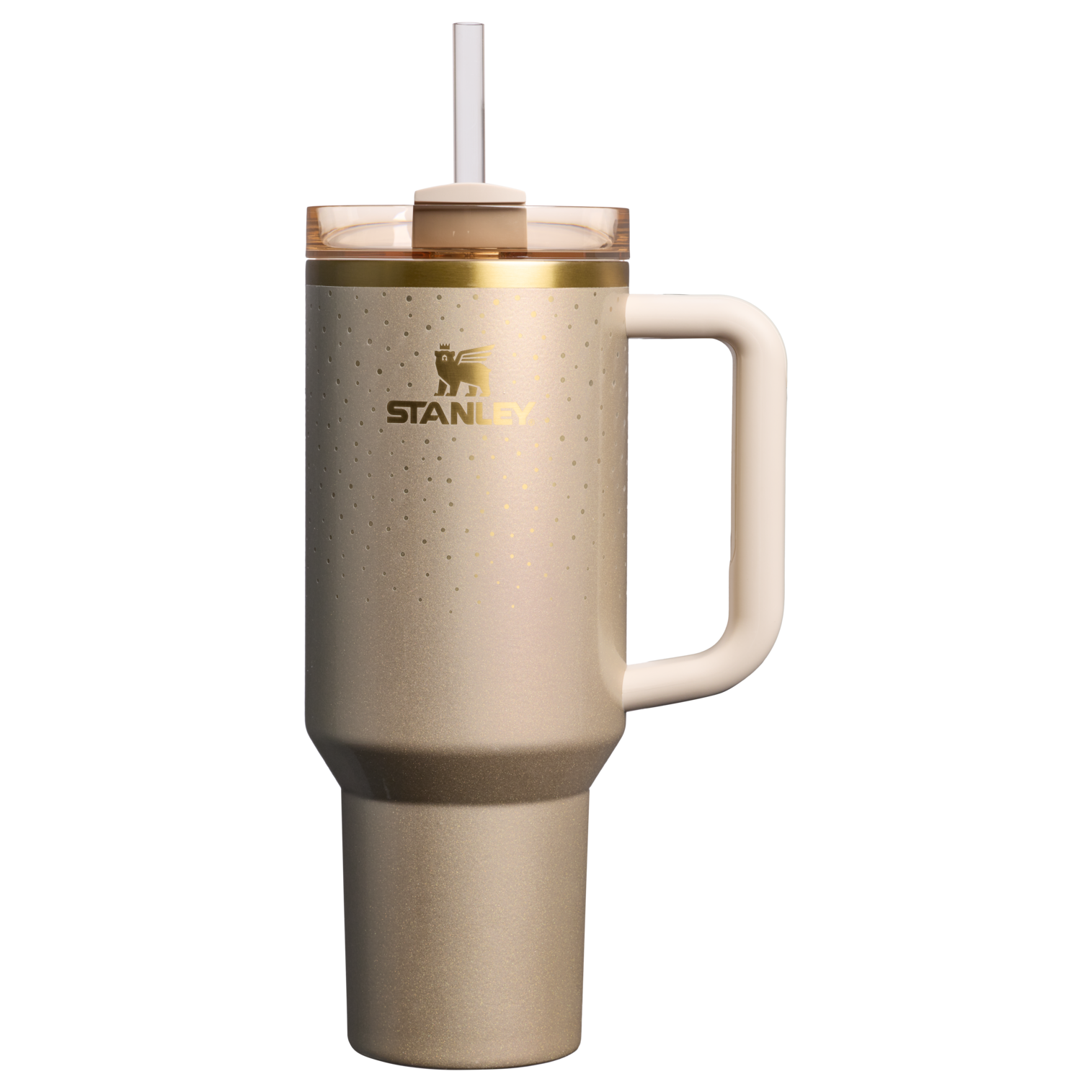 Car-Cup Friendly The Cheers & Cheer Quencher H2.0 Flowstate Tumbler D188Q - Premium Stainless Steel Straw Cup for All-Day Hydration - Prosecco Shimmer