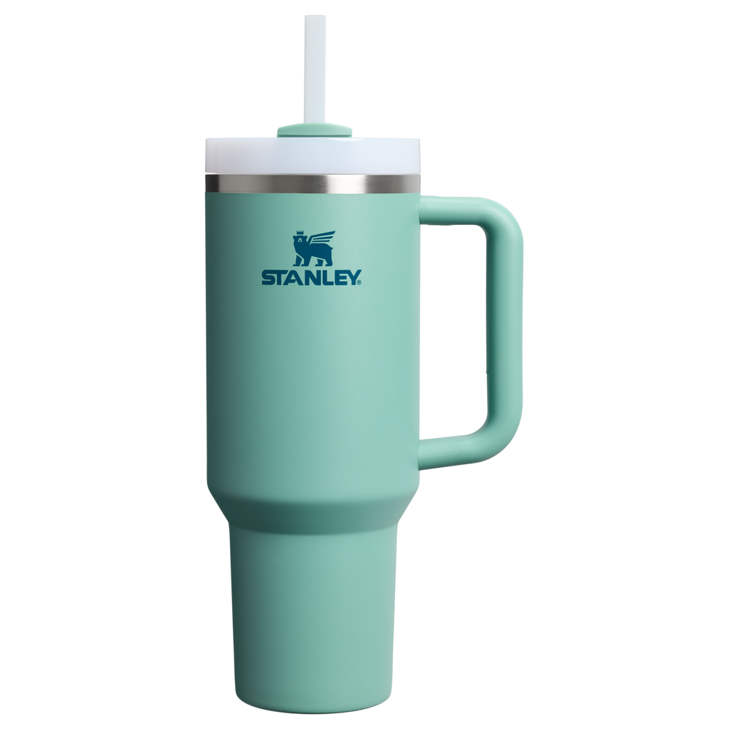 Insulated Travel The Quencher H2.0 Flowstate Tumbler D050X - 40oz Large Capacity Car-Cup Friendly Quencher - Spring Green