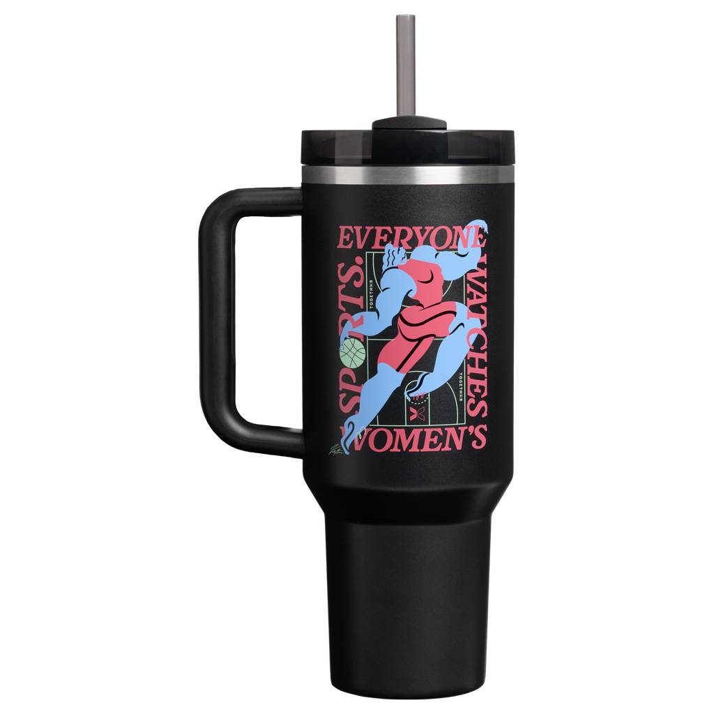 Insulated Travel The Quencher H2.0 Flowstate Tumbler D340Y - Premium Stainless Steel Straw Cup for All-Day Hydration - Tournament Black