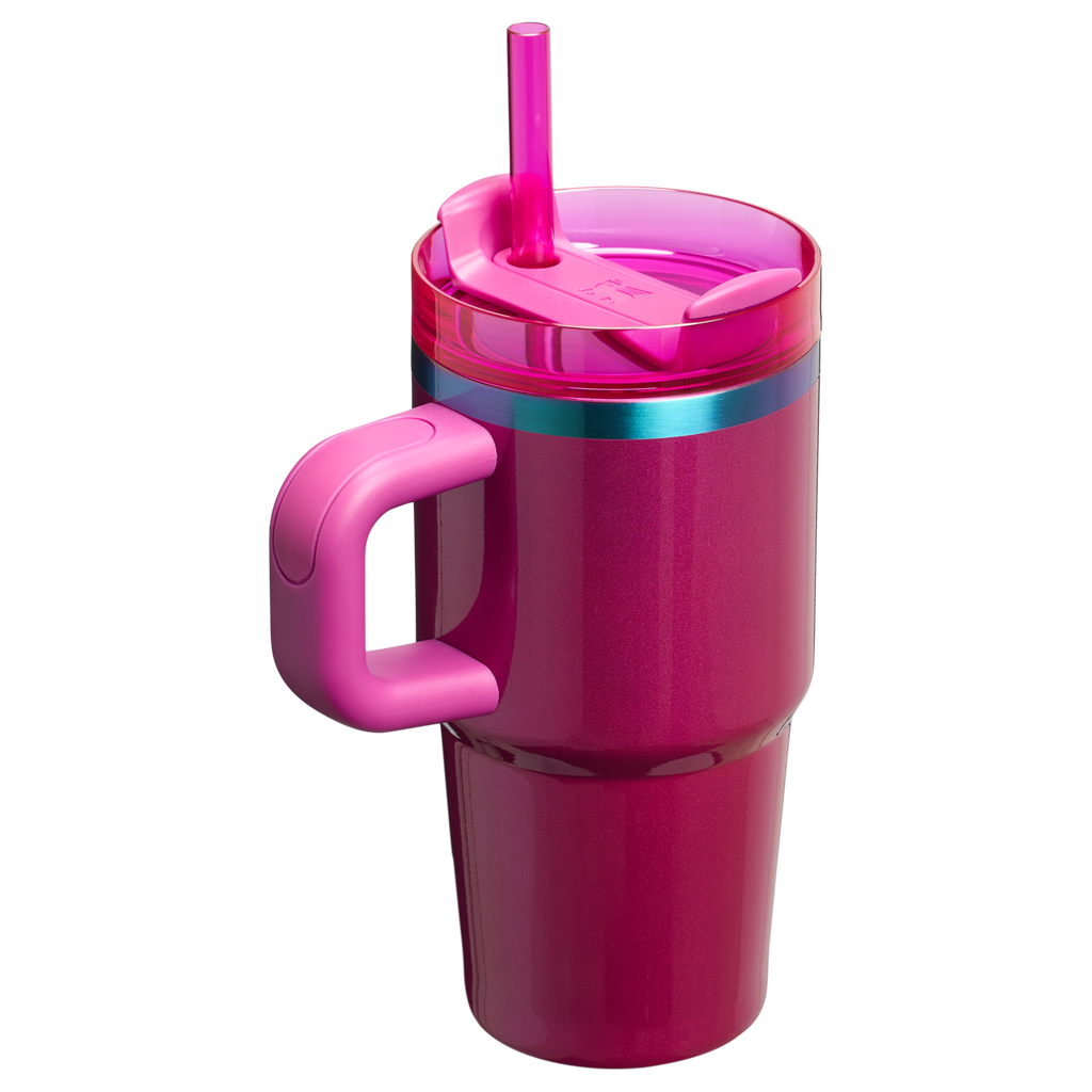 Double-Wall Vacuum The Quencher H2.O Flowstate Tumbler with Handle | Stanley Create D309N - Double-Wall Vacuum Insulated Travel Tumbler with Straw Detail