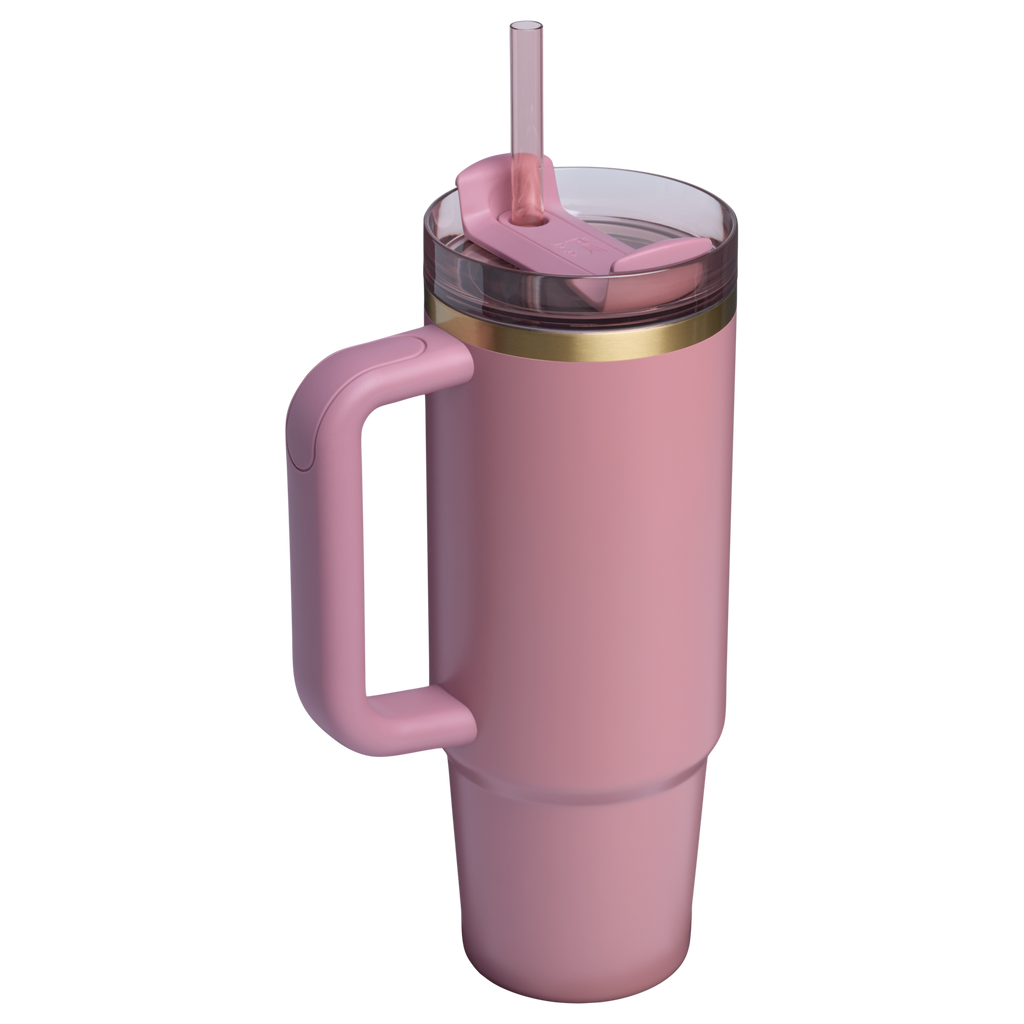Double-Wall Vacuum The Quencher H2.0 Flowstate Tumbler | Stanley Create D331C - FlowState 3-Position Lid Insulated Travel Mug Detail