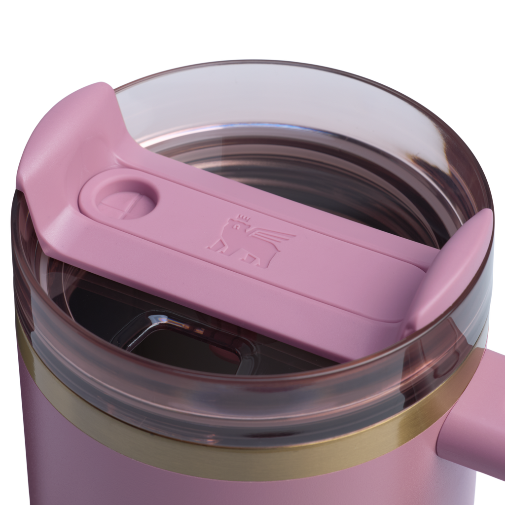 Car-Cup Friendly The Quencher H2.0 Flowstate Tumbler D051L - Premium Stainless Steel Straw Cup for All-Day Hydration Detail