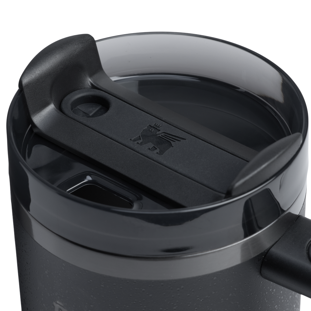 Double-Wall Vacuum The Quencher H2.0 Flowstate Tumbler | Stanley Create D331C - FlowState 3-Position Lid Insulated Travel Mug Detail