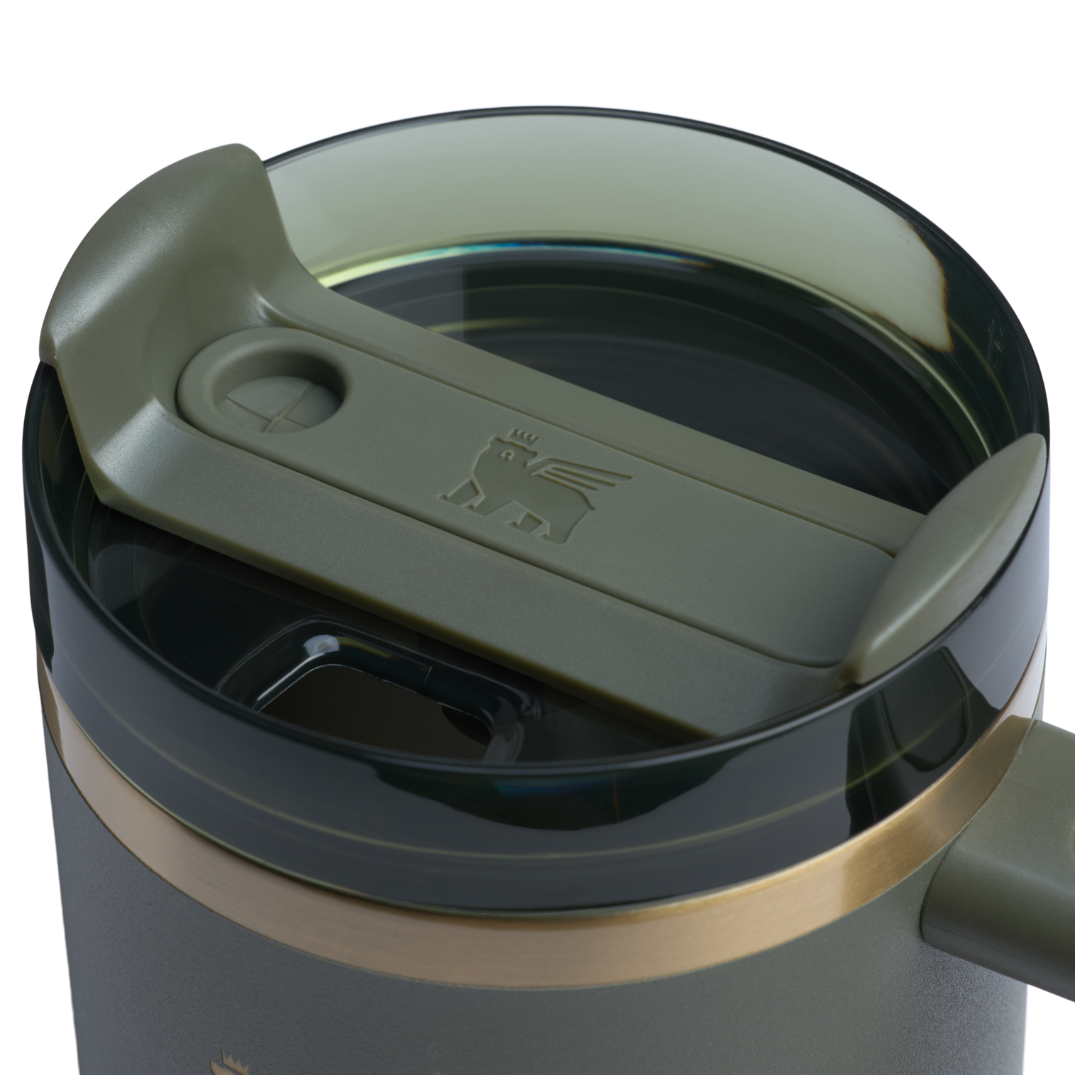 Double-Wall Vacuum The Quencher H2.0 Flowstate Tumbler | Stanley Create D331C - FlowState 3-Position Lid Insulated Travel Mug Detail