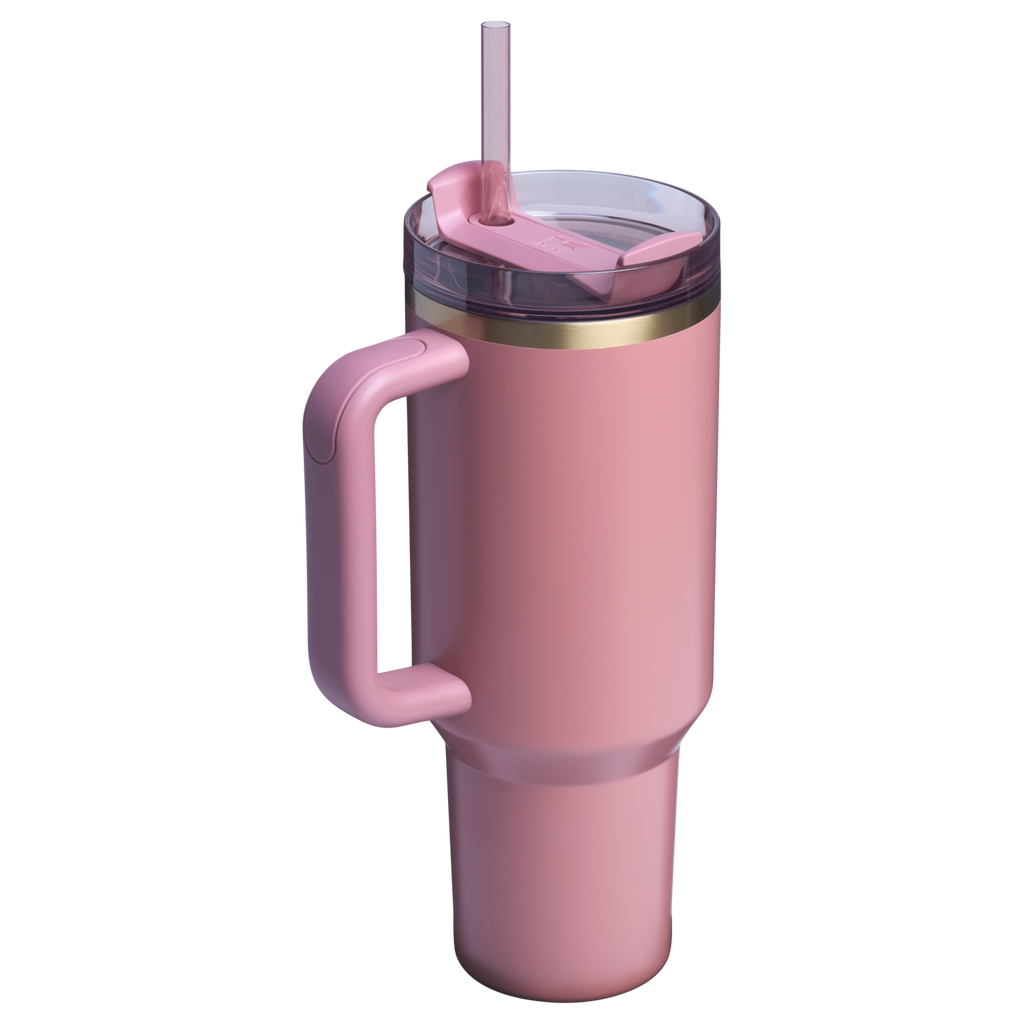 Double-Wall Vacuum The Quencher H2.0 Flowstate Tumbler  | Stanley Create D332L - 40oz Large Capacity Car-Cup Friendly Quencher Detail
