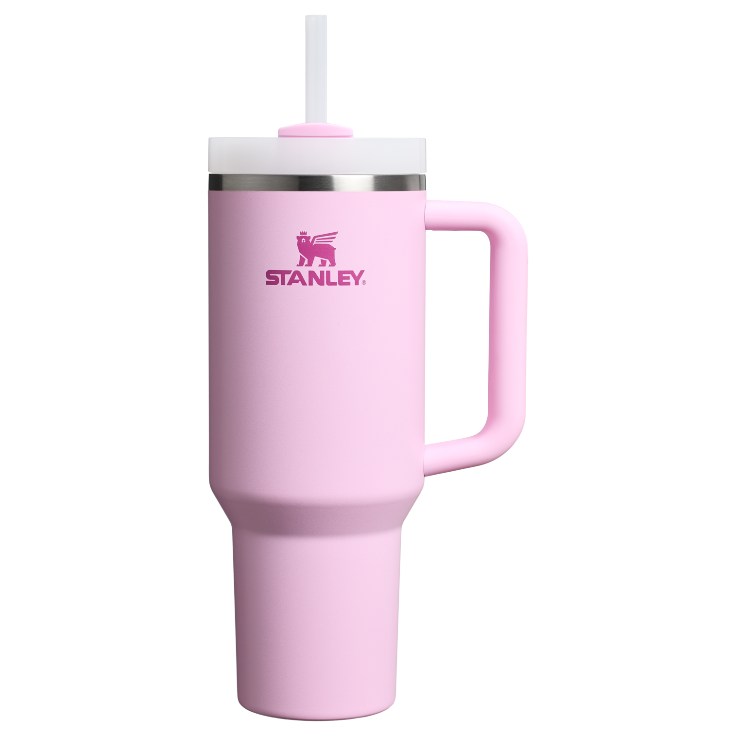 Insulated Travel The Quencher H2.0 Flowstate Tumbler D050X - 40oz Large Capacity Car-Cup Friendly Quencher - Cherry Blossom
