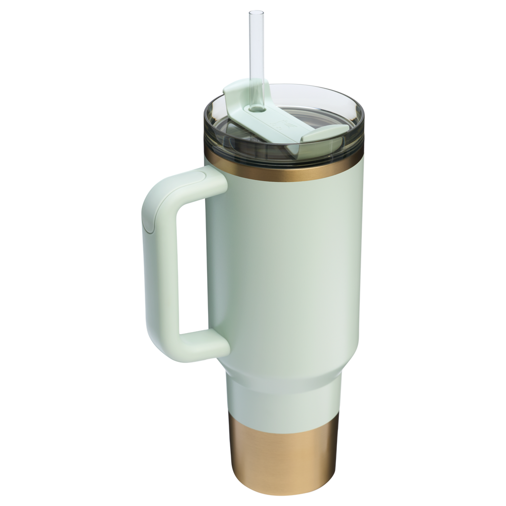 Double-Wall Vacuum The Quencher H2.0 Flowstate Tumbler  | Stanley Create D332L - 40oz Large Capacity Car-Cup Friendly Quencher Detail