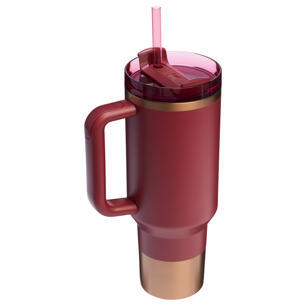 Double-Wall Vacuum The Quencher H2.0 Flowstate Tumbler  | Stanley Create D332L - 40oz Large Capacity Car-Cup Friendly Quencher Detail