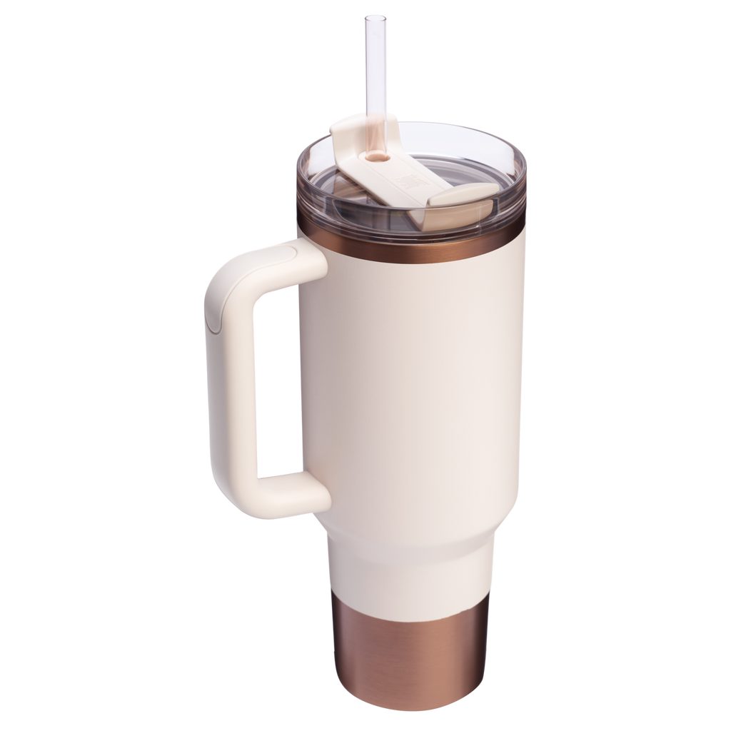 Double-Wall Vacuum The Quencher H2.0 Flowstate Tumbler  | Stanley Create D332L - 40oz Large Capacity Car-Cup Friendly Quencher Detail