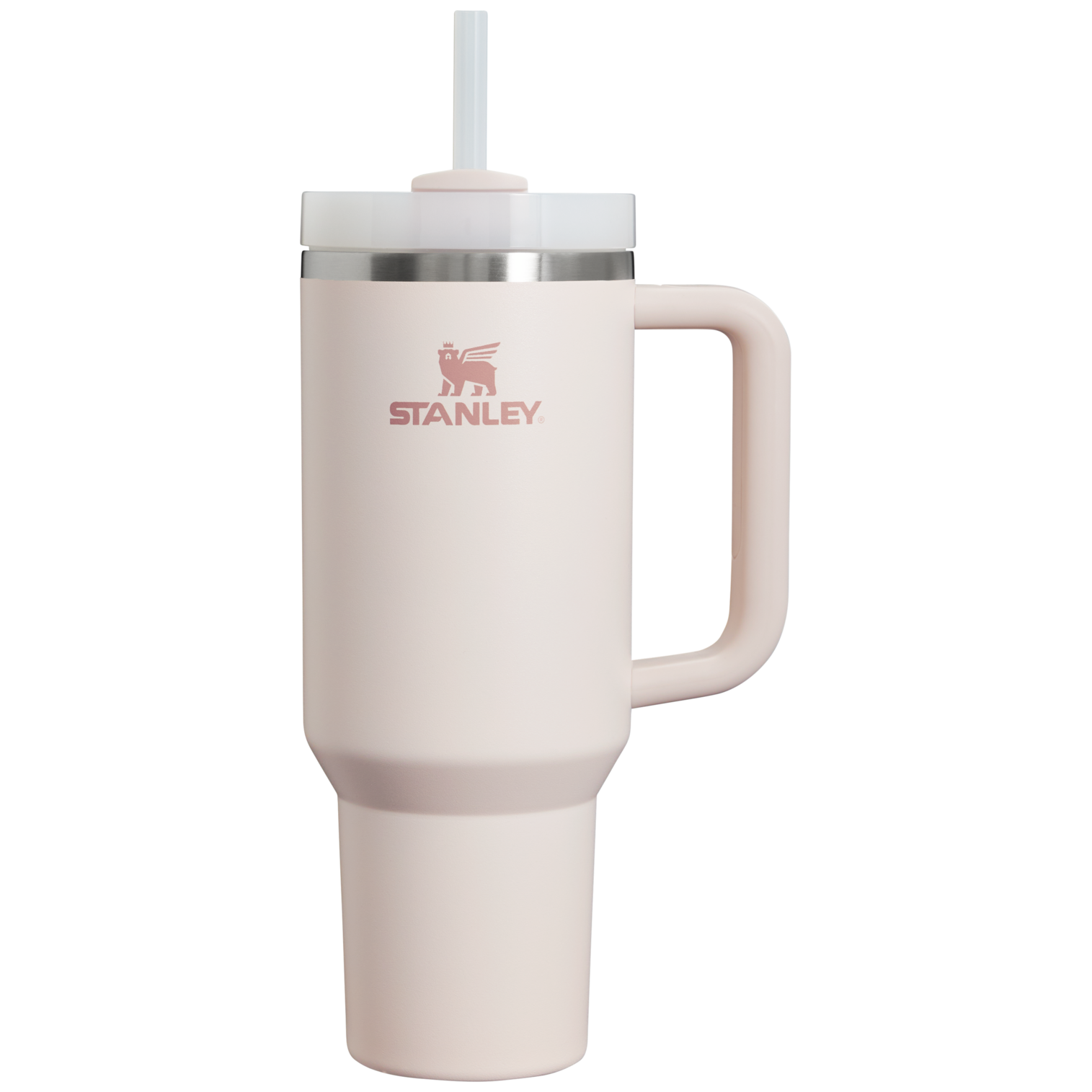Double-Wall Vacuum The Quencher H2.0 Flowstate Tumbler  | Stanley Create D332L - 40oz Large Capacity Car-Cup Friendly Quencher - Rose Quartz 2.0