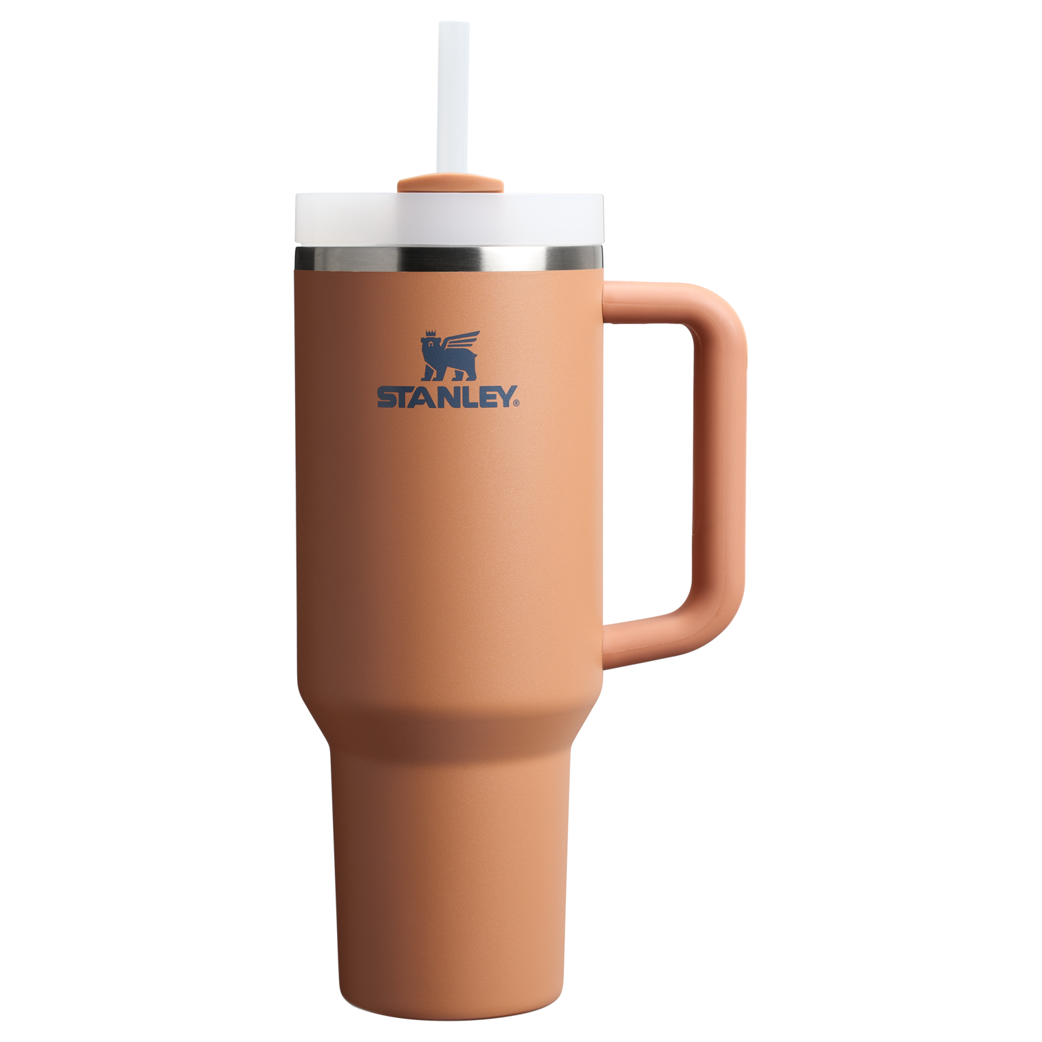 Double-Wall Vacuum The Quencher H2.0 Flowstate Tumbler  | Stanley Create D332L - 40oz Large Capacity Car-Cup Friendly Quencher - Toast