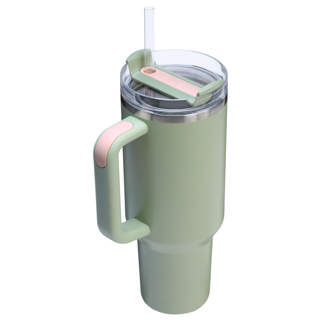 Double-Wall Vacuum The Quencher H2.0 Flowstate Tumbler  | Stanley Create D332L - 40oz Large Capacity Car-Cup Friendly Quencher Detail
