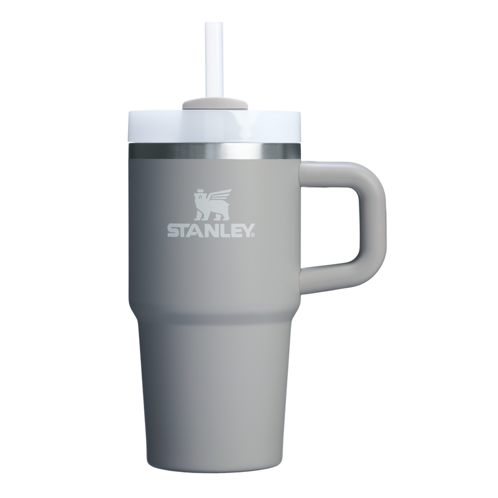 Car-Cup Friendly The Quencher H2.O Flowstate Tumbler D069R - Double-Wall Vacuum Insulated Travel Tumbler with Straw - Ash
